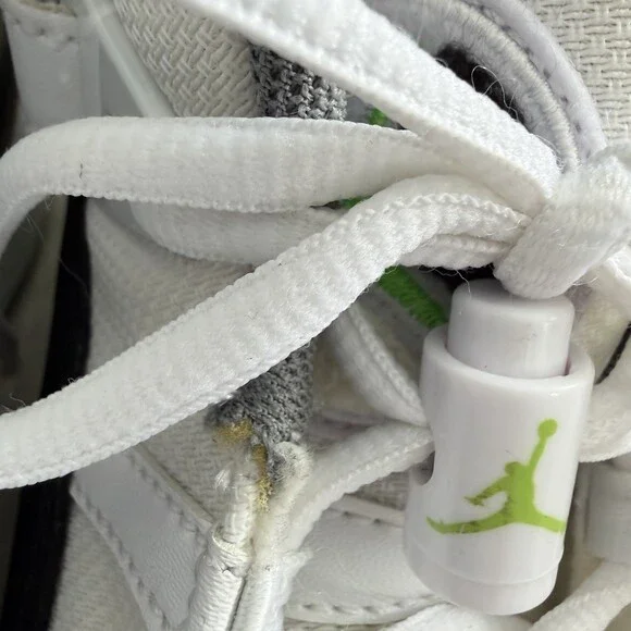 Nike JORDAN 6 Rings GS Sneakers Electric Green Black White 323419-130 Size 6.5Y - Picture 11 of 16